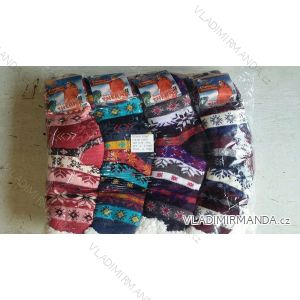 Ponožky teplé zateplené bavlnou dámske ai pánske (35-42) ELLASUN W39007