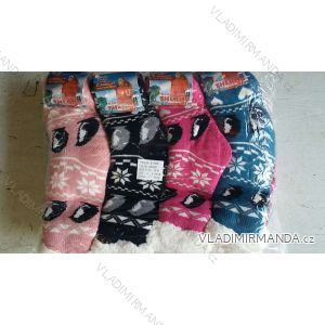 Ponožky teplé zateplené bavlnou dámske ai pánske (35-42) ELLASUN W39009