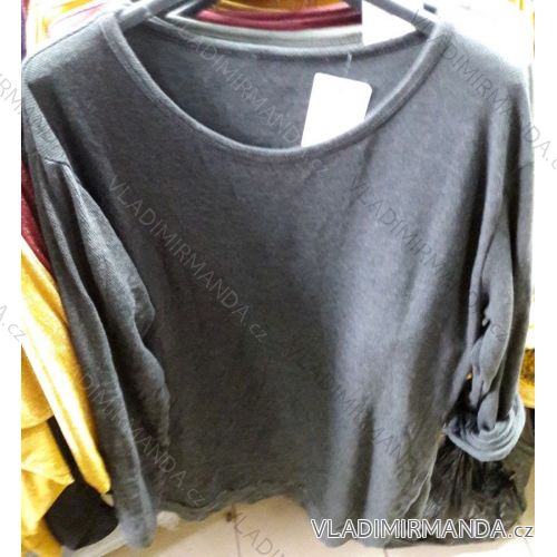 Tričko úpletové dlhý rukáv dámske (uni sl) Taliansko MÓDA IM818179