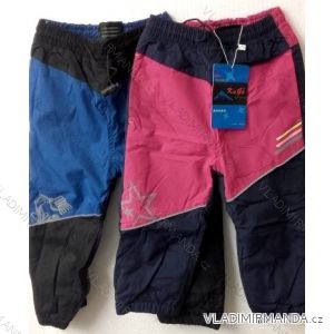 Nohavice šuštiakové zateplené flaušom dojčenské a detské Dievčenské a Chlapčenské (86-110) KUGO H200