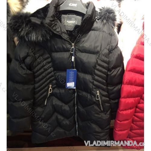 Bunda zimná prešívania s kožušiny nadrozmerné dámska (l-4XL) EMT-ALNWICK EMT18011