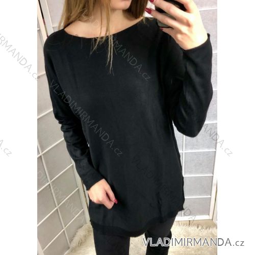 Sveter tenký dlhý rukáv dámsky (uni l-xl) Taliansko MÓDA IM518261740