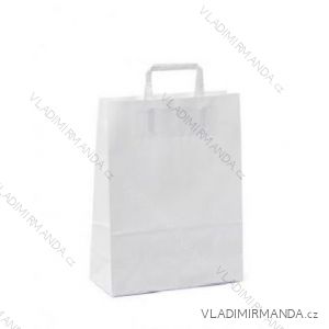 Papierové taška biela kraft 31x29 50ks / balenie