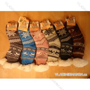 Ponožky zateplené bavlnou protišmykové dámske (35-42) AMZF PB603