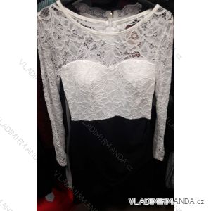 Šaty elegantné krátke dámske s čapíkov (uni s / m) Taliansko MÓDA IM919025