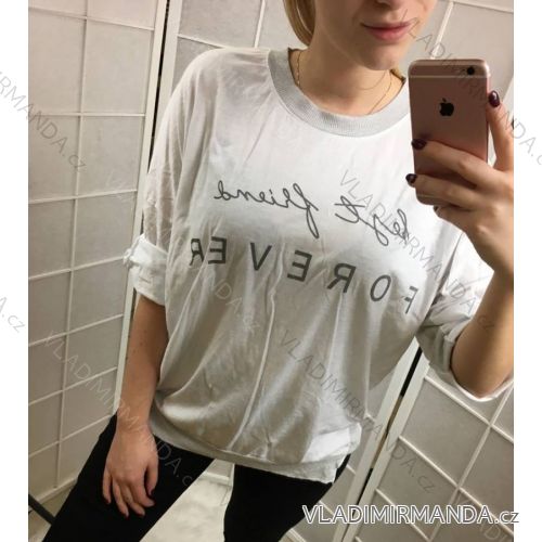 Tričko tunika 3/4 dlhý rukáv dámska (uni sl) Taliansko MÓDA IM719036