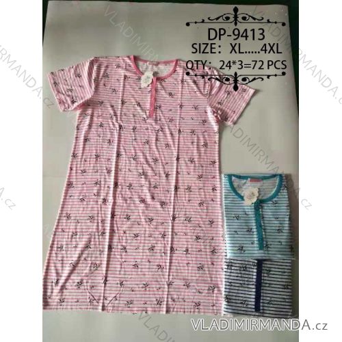 Košeľa nočná krátky rukáv dámska (xl-4XL) VALERIE DREAM DP-9413