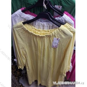 Tričko tunika dlhý rukáv dámske s holými ramenami (uni s / m) Talianska MODA IM519015