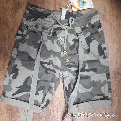 Kraťasy šortky maskáč dámske (xs-xl) Taliansko MÓDA IM919GD1356-D