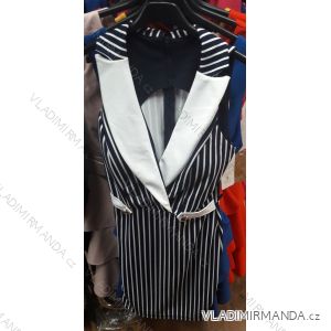 Šaty pruhované elegantné krátke dámske (uni s / m) Talianska MODA IM919264