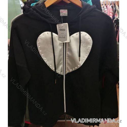 Mikina slabá dlhý rukáv dámska nadrozmerná (M-2XL) EPISTER 58088
