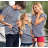 Tričko basic krátky rukáv detské Dorast námornícky prúžok (4-12) reklamný textil 805-sailor