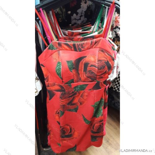 Šaty letné krátke dámske kvetované (uni s / m) TALIANSKÁ MÓDA IM919181