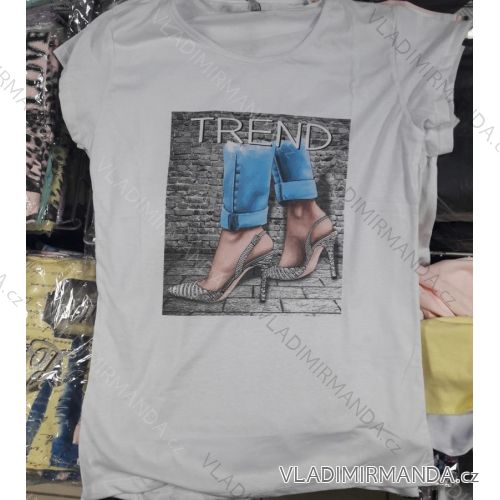 Tričko krátky rukáv dámske (m-xl) POĽSKÁ MODA IM1019024