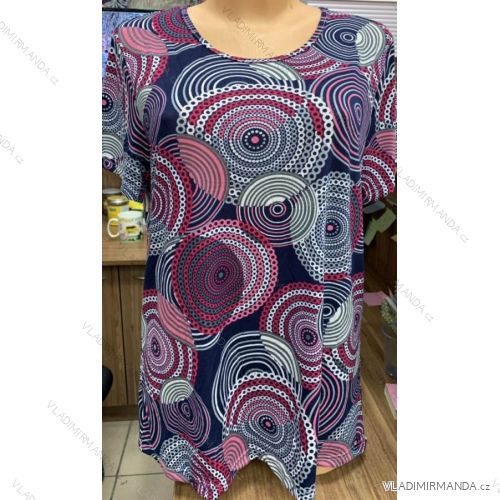 Tunika tričko krátky rukáv dámske (M-3XL) DUNAUONE PM119042