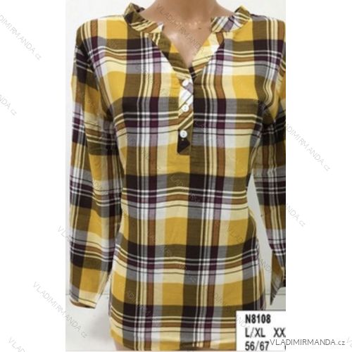 Tunika košele dlhý rukáv dámske (L-3XL) ERBOSSI PM119066