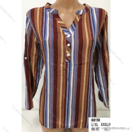 Tunika košele dlhý rukáv dámske (L-3XL) ERBOSSI PM119070
