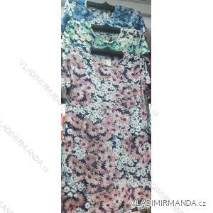 Šaty dámske krátky rukáv kvetované (l-3XL) TOVTA PM119075
