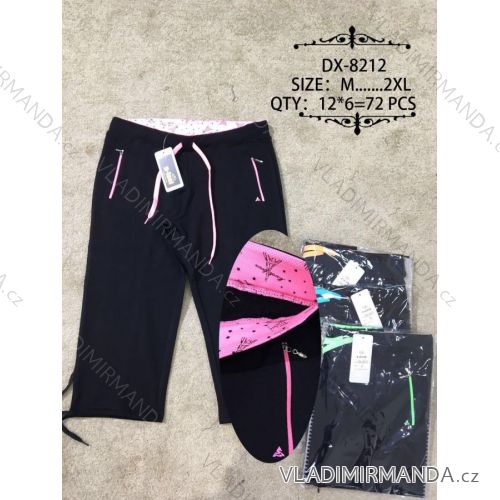 Tepláky 3/4 krátke dámske (m-2xl) N-FEEL DX-8212