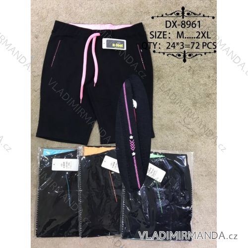 Tepláky 3/4 krátke dámske (m-2xl) N-FEEL DX-8961