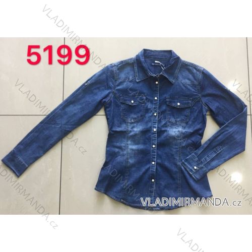 Košeľa riflová dámska (xs-2xl) Gourde MA119RE-5199/DR <p>modrá</p> S