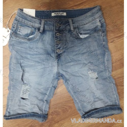 Rifle jeans nohavice 3/4 dámske (34-44) New Play MA119F3013