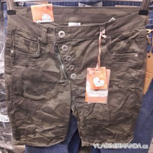 Šortky maskáč s gombíkmi dámske (xs-xl) Yes Pink MA419WL1178