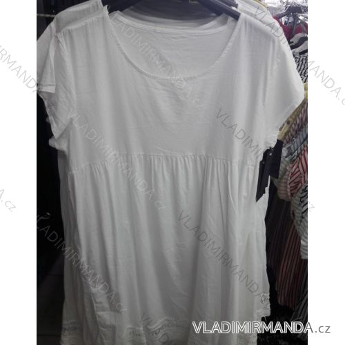 Šaty letní krátký rukáv dámské (L/XL ONE SIZE) ITALSKÁ MÓDA IM719588
