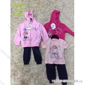 Tepláková súprava mikina, tepláky, tričko krátky rukáv detská dievčenské (1-5 rokov) SAD SAD19CH5510