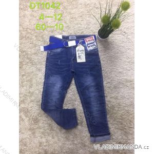 Rifle jeans slabé jarné detské dorast s pásikom chlapčenské (4-12 LET) SAD SAD19DT1042