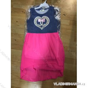 Šaty bez rukávov detskej dorast dievčenské (4-14 rokov) TURECKÁ MÓDA TV519026