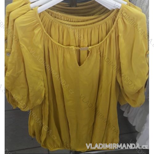 Tunika blúzka krátky rukáv dámska (uni xl-3XL) TALIANSKÁ MÓDA IM719689