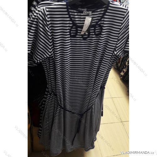 Šaty dámske krátky rukáv (xl-3XL) POĽSKÁ MÓDA PM119169
