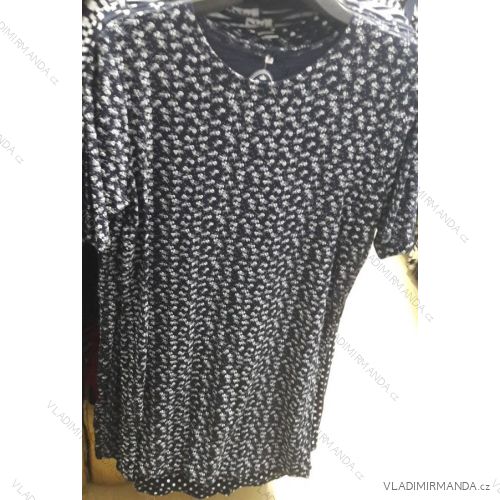 Šaty letné krátky rukáv dámske nadrozmerné (48-52) POĽSKÁ moda PM119188