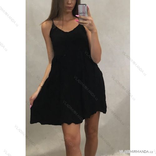 Šaty na ramienka krátke letné dámske (uni s / m) TALIANSKÁ MÓDA IM919454