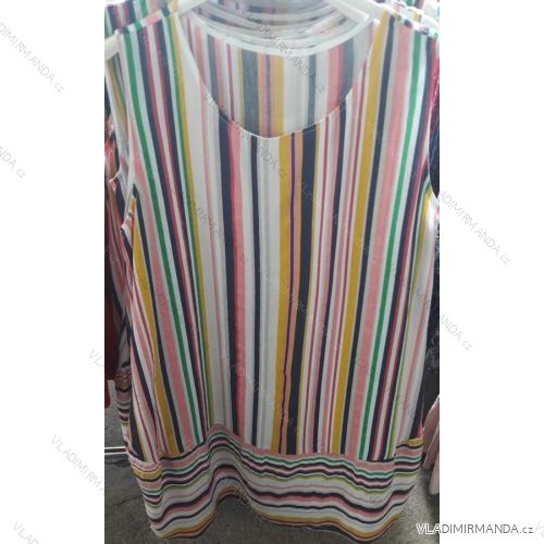Šaty letné na ramienka dámske nadrozmerné (uni xl-3XL) TALIANSKÁ MÓDA IM719804
