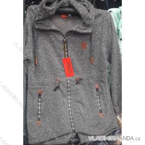 Mikina na zips s kapucňou dámska (M-2XL) HKD HKD19HKD-165
