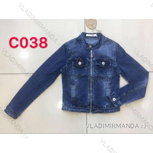 Bunda riflová jeans dámska nadrozmerná (M-3XL) Gourde MA119C038
