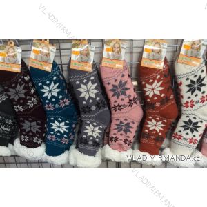 Ponožky teplé bavlnené dámske (35-42) AMZF PB-601-1
