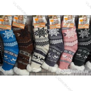 Ponožky teplé bavlnené dámske (35-42) AMZF PB-603-1

