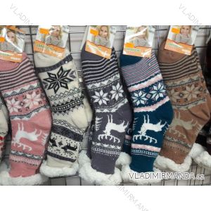 Ponožky teplé bavlnené dámske (35-42) AMZF PB-602-1

