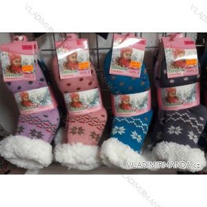 Ponožky teplé bavlnené detské dorast dievčenské (35-38) AMZF PCB-201
