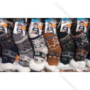 Ponožky teplé bavlnené detské dorast chlapčenské (30-34) AMZF PCA-100
