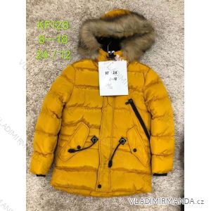 Kabát zimné s kapucňou a kožušinkou dorast chlapčenská (8-18 rokov) SAD SAD19KF128