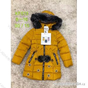 Kabát zimné s kapucňou a kožušinkou dorast dievčenské (8-16 rokov) SAD SAD19KF513