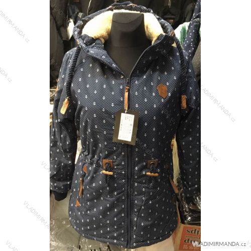 Bunda jesenná zateplená dámska nadrozmerná (3XL-5XL) Vint VIN19061