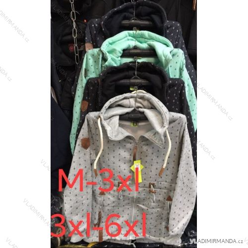 Mikina predĺžená na zips dámska (M-3XL) Vint VIN21SH9931