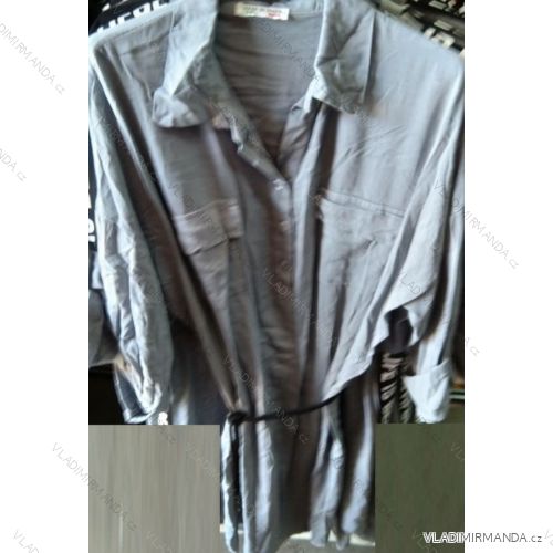 Šaty dlhý rukáv košeľové dámske (uni s / l) TALIANSKÁ MÓDA IM919873
