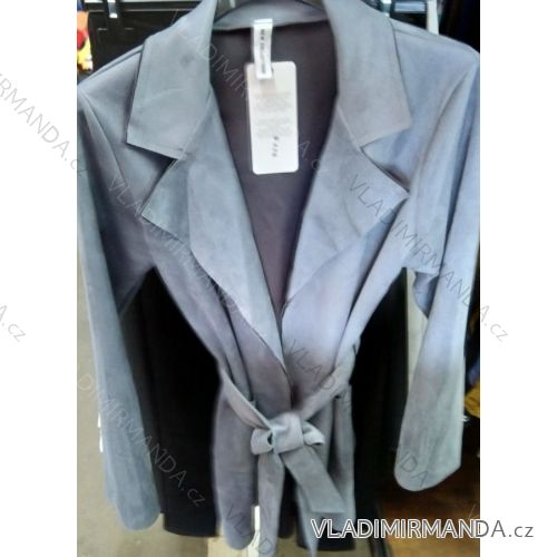 Kabátik sako brúsená koženka dámsky (uni s / l) TALIANSKÁ MÓDA IM919876
