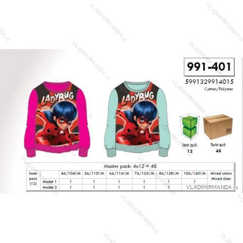Mikina lady bug detská ambulancia dievčenské (4-10 rokov) SETINO 991-401